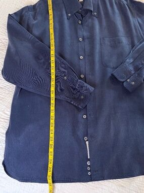 Vintage Classic John W Nordstrom Mens Tailored Blue Dress shirt Neck 16-R